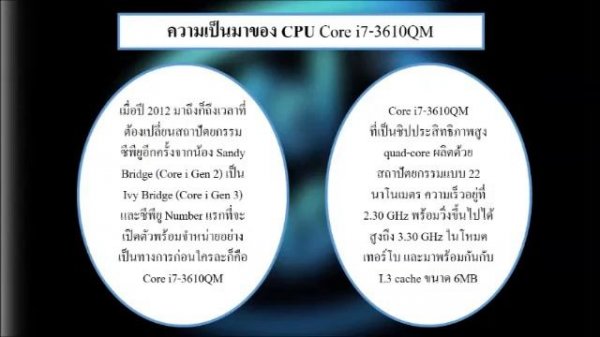 CPU Intel Core I7 3610QM
