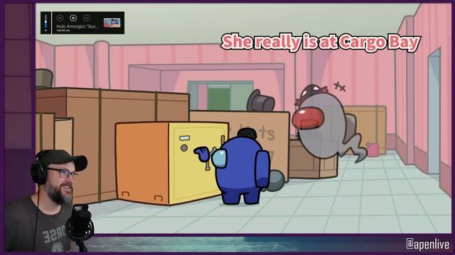 REACT TO Holo AmongUs Stuck but Safe Hololive Animation Eng sub смотреть онлайн