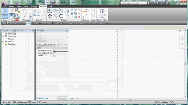 REVIT Leader with No Text - CADclips смотреть онлайн