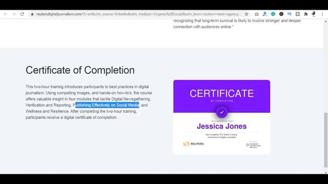 Journalism Free Certificate | Digital Journalism Free Online Course with Certificate from Facebook смотреть онлайн