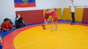 Соревнование по самбо. Девочки