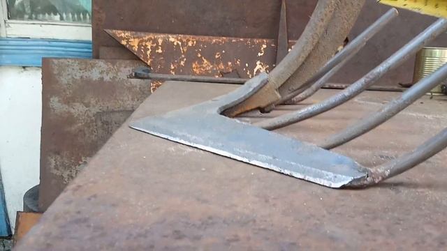 Картофелекопалка из культиваторной лапы. Оптимальный вариант. Размеры. смотреть онлайн