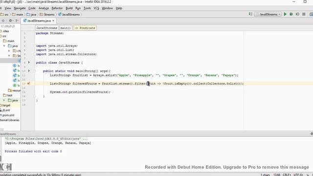 JAVA 8 STREAM METHOD DEMO смотреть онлайн