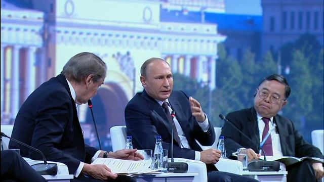 Answer to a question at St Petersburg International Economic Forum session смотреть онлайн