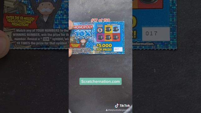 17 of 150 Daily Scratch Off Tickets - Monopoly 10X - Texas Lottery смотреть онлайн