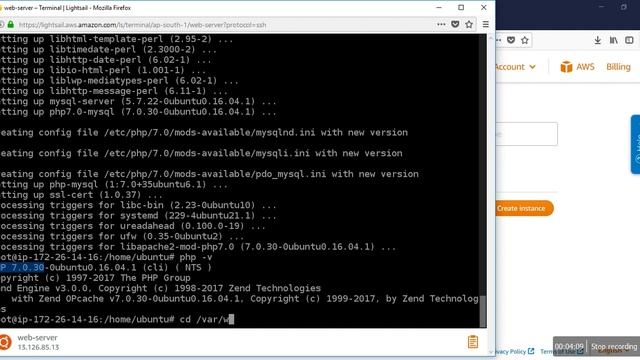 How to Install PHP+MySQL+PhpMyadmin in Amazon Lightsail VPS Server Part 2 смотреть онлайн