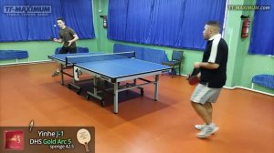 накладка DHS GoldArc 5 обзор - мягкий немецкий тензор для атакующей игры, тест версии 42.5