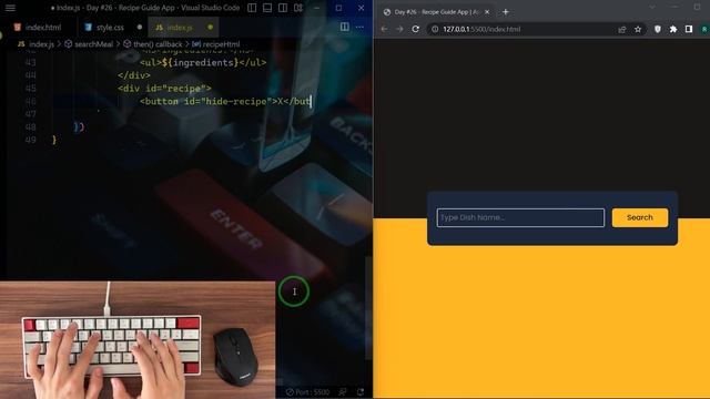 ASMR Programming - Recipe App With Javascript - No Talking смотреть онлайн