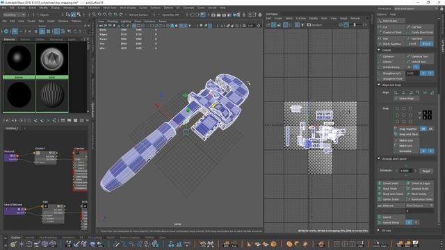 UV развертка ► Технические этапы ► Разработка 3D модели для игр смотреть онлайн