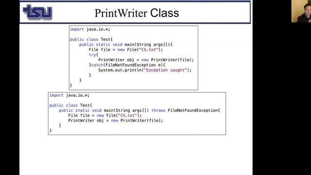 LECTURE-11: Input/Output Streams смотреть онлайн