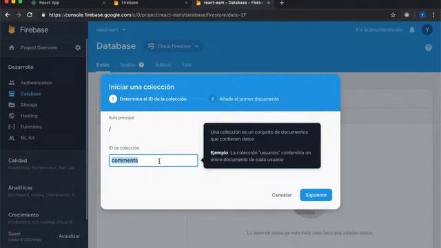 15. Crear colección en firebase смотреть онлайн