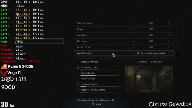 Resident Evil Village - Ryzen 3 2200G Vega 8 - Ryzen 5 2400G Vega 11 смотреть онлайн