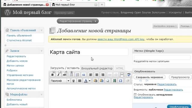 Создаем карту сайта для WordPress смотреть онлайн