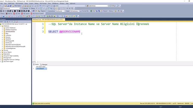 SQL Server’da Instance Name ve Server Name Bilgisini Öğrenmek смотреть онлайн