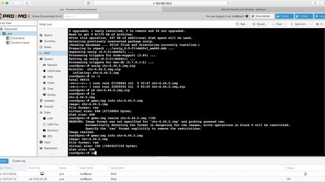Install MikroTik CHR RouterOS on Proxmox Server смотреть онлайн