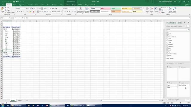 Full Excel Tutorial – 4/12 – Pivot Tables: All you need to know смотреть онлайн