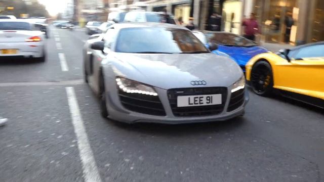 A Cocky BMW Z4 Engine Revs and Gets Embarrassed By a V10 Audi R8!!!! !(LOUD)!!!! смотреть онлайн