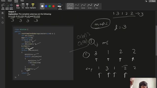2799. Count Complete Subarrays in an Array смотреть онлайн