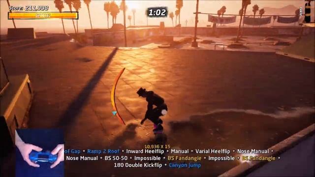 Tony Hawk's Pro Skater 1+2 - From The Roof Get There Challenge (Hard) смотреть онлайн