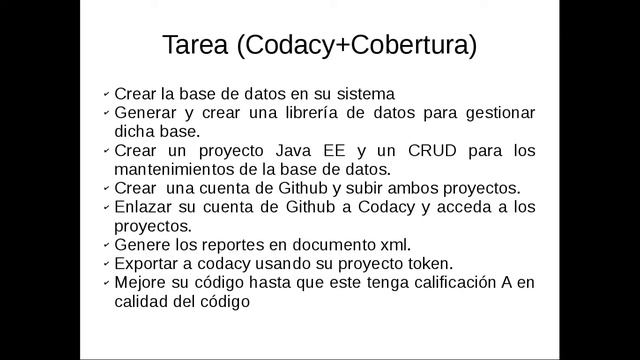 Codacy + Cobertura - Tarea - Java EE 7 смотреть онлайн