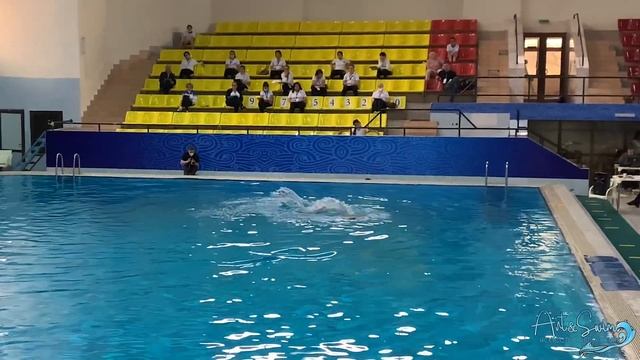 Art & Swim, Микс дуэт, Юниоры, Исаева Эвелина, Савельев Алексей, Открытый кубок Узбекистана 2020 смотреть онлайн
