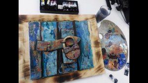 Бесплатный мастер-класс по акриловой живописи «Ржавый замок» | Как нарисовать замок поэтапно