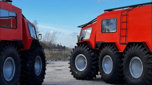 Вездеход МЕДВЕДЬ ШАТУН 6х6. Две оранжевые гусеницы для Чукотки с любовью.