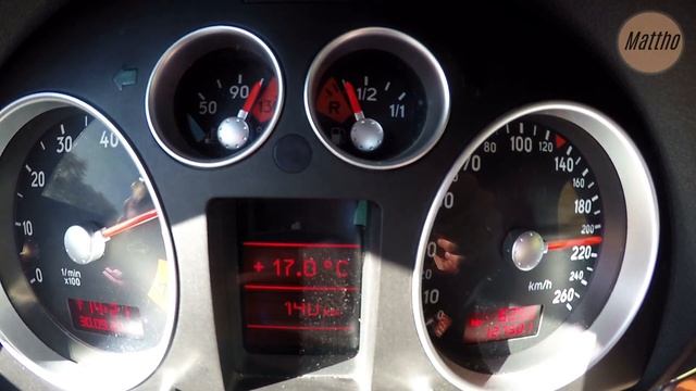 Audi TT Roadster (8N) 180hp 0-230 km/h смотреть онлайн