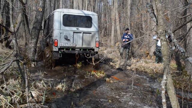 Засадили УАЗ в тину. 42" колеса зарешали. смотреть онлайн
