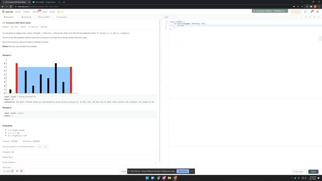 Kotlin Leetcode Container with most water смотреть онлайн