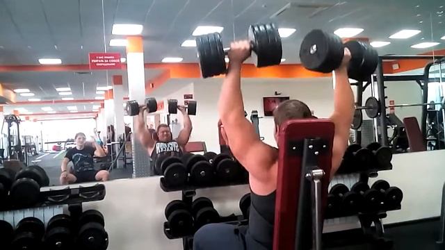 Жим гантелей сидя 50 или 60 кг 23 года смотреть онлайн