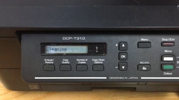 How to Power Clean Brother T300 T310 Clogged Printhead