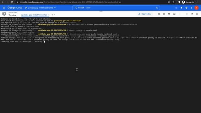 Google Clout - Google Kubernetes Engine Sandbox fun || #qwiklabs || #googleclout ##GoogleClout_Set_ смотреть онлайн