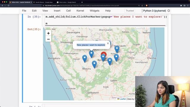 Plotting Geospatial data with Python - Part 2 - Adding Markers on Folium Maps смотреть онлайн