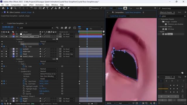 Crystal Rose Seraphine Animation Process (Login Screen) Fanart - Timelapse | League of Legends смотреть онлайн