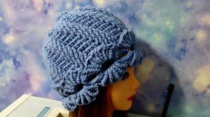 КРАСИВАЯ ШАПОЧКА КРЮЧКОМ. 1Часть. Шапочка для начинающих.