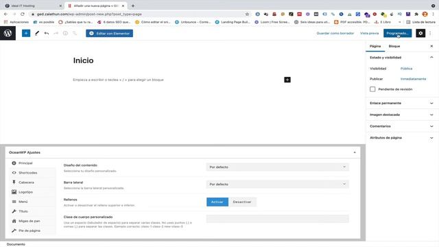 01 Creamos páginas para dar estructura a nuestro site Web con OceanWP смотреть онлайн