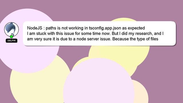 NodeJS : paths is not working in tsconfig.app.json as expected смотреть онлайн