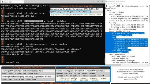 Looking inside an SSL Certificate with OpenSSL смотреть онлайн