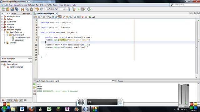 how to make a simple greeting program in java смотреть онлайн