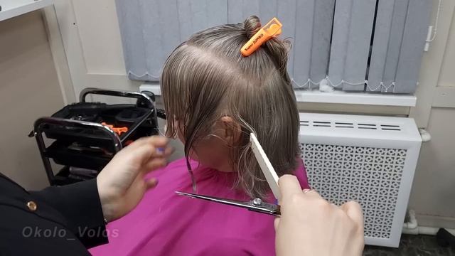 Каскадная Стрижка / Каскад на среднюю длину волос / cascading haircut смотреть онлайн