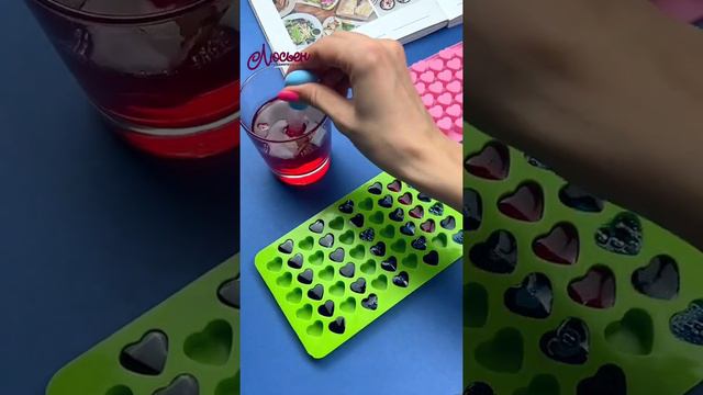 Форма сердечки для мармелада Люсьен, цвет зеленый смотреть онлайн