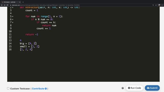 The kth Factor of n | Leet code 1492 | Theory explained + Python code смотреть онлайн
