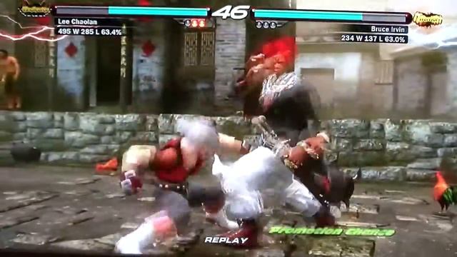 Lee Vs Bruce - Xbox 360 Tekken 6 Online (HD) смотреть онлайн