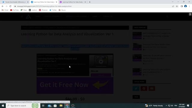 Python paid course for free! ? Learning Python for Data Analysis and Visualization смотреть онлайн