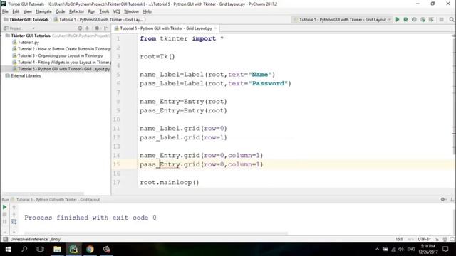 Python GUI with Tkinter - 05 - Grid Layout in Hindi/Urdu смотреть онлайн