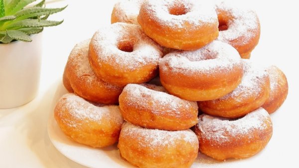 ☕ Пончики на кефире пышные на сковороде