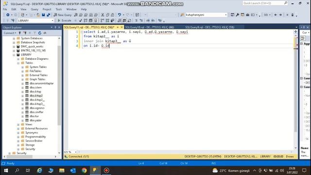 SQL Server'da UNION- ALL / İNNER JOİN ( Aynı Kolonları Olan Ayrı Tabloların Birleşimi ) смотреть онлайн