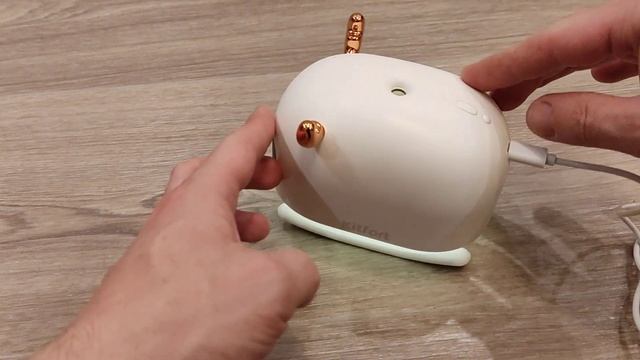 Демонстрация работы ночника увлажнителя воздуха Kitfort КТ-2862 смотреть онлайн