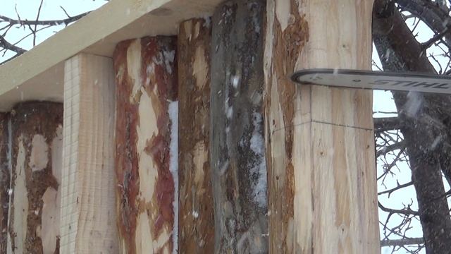 Каркасно бревенчатый пристрой / 3 смотреть онлайн